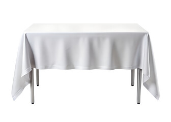white tablecloth draped over table clipart png image on transparent background