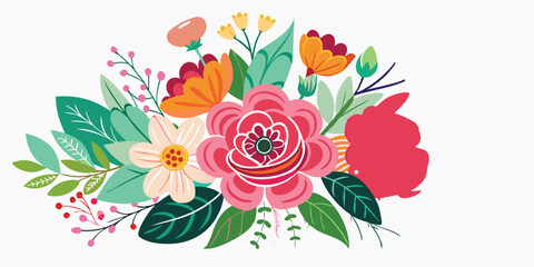  flower floral illustrated arrangement