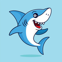 Cute Shark Sea Animal Vector