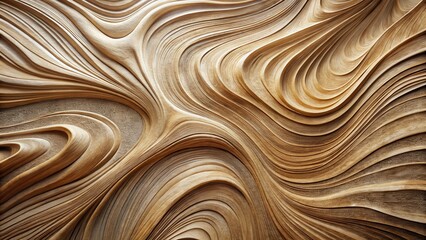 Fototapeta premium Abstract Swirling Wood Grain Texture An Organic Background of Curving Lines and Subtle Hues