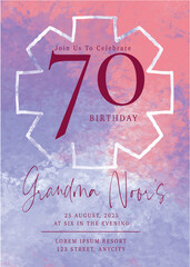 free elegant timeless vector watercolor invitation birthday party  celebration background  card
