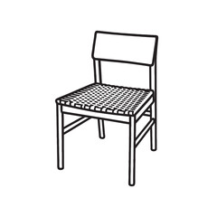 silhouette image of a chair with a transparent background