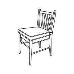 silhouette image of a chair with a transparent background