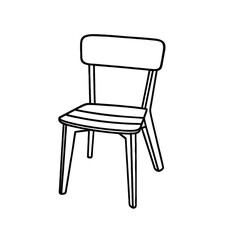 silhouette image of a chair with a transparent background