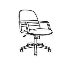 silhouette image of a chair with a transparent background