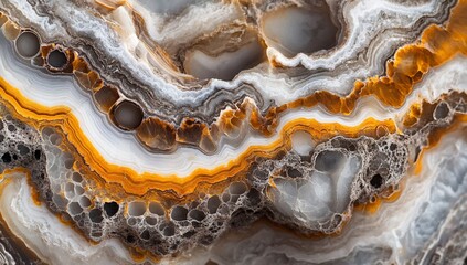 Abstract Agate Stone Texture. Close-up view of colorful patterns. Possible use for backgrounds