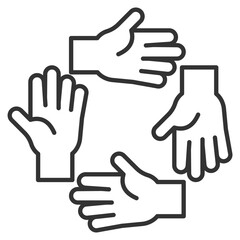 Belonging Outline Icon Element For Design