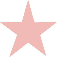 Pink Star Shape Element, Shiny Decoration