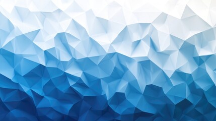 Fototapeta premium Abstract Blue Geometric Triangle Background, wallpaper