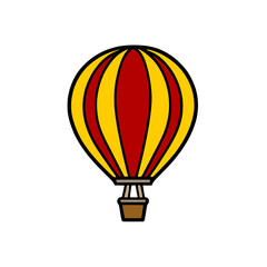 Naklejka premium hot air balloon isolated icon