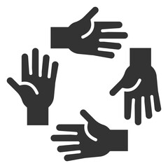 Belonging Glyph Icon Element For Design