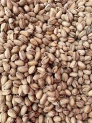lots of nuts pistachio for cooking background