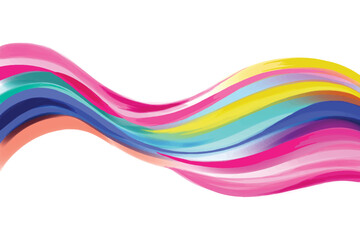 Abstract colorful elegant flowing wave design