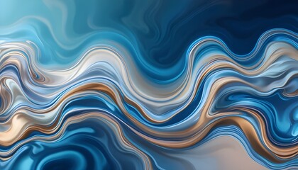 Vibrant Liquid Color Waves Background with Smooth Flowing Gradient Design Elements