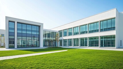 Modern Business Campus Exterior