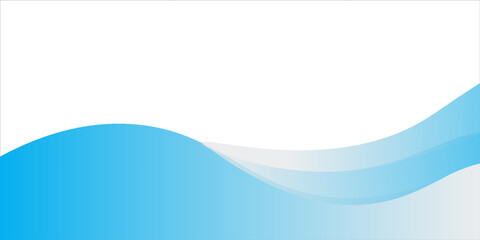 Blue and white business wave banner background. vector