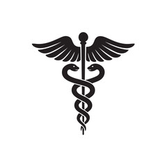 caduceus medical icon