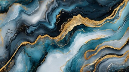 Abstract marble texture background with gold glitter. Possible use Wallpaper, wall art