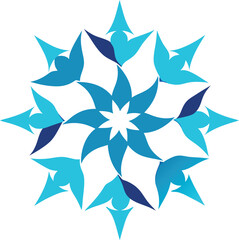 Obraz premium abstract flower vector illustration
