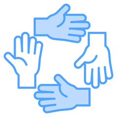 Belonging Blue Icon Element For Design