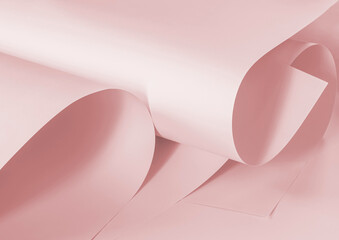 Sheets of paper in pink tone. Background for creative design works.