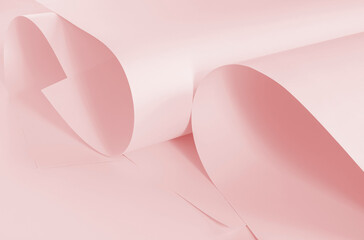 Sheets of paper in pink tone. Background for creative design works.