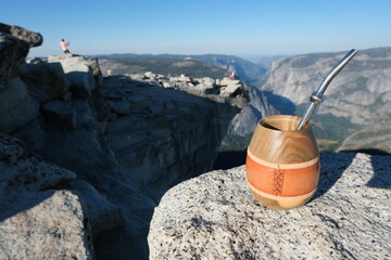 ハーフドームとジョンミューアトレイルの絶景。ヨセミテ公園。