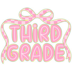 Third Grade PNG – Fun Back to School Sublimation Design for Students and Teachers