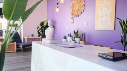 Modern interior design of a calm space