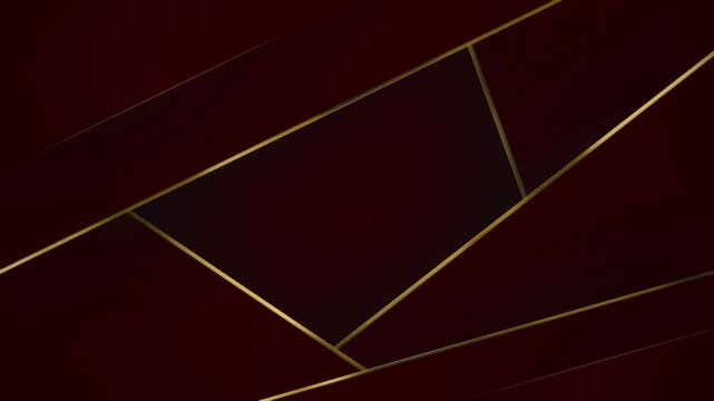 Abstract Red Gold Geometric Background