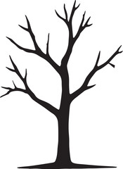 Tree silhouette Vector | Minimalist & Trendy Tree Silhouette Design | Unique & Stylish Tree Artwork for Vector design