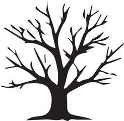 Tree silhouette Vector | Minimalist & Trendy Tree Silhouette Design | Unique & Stylish Tree Artwork for Vector design