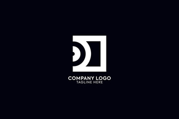 Fototapeta premium e mail symbol, messaging symbol or chat icon Minimal awesome trendy professional logo design template on black background. For your business. Vector sign.