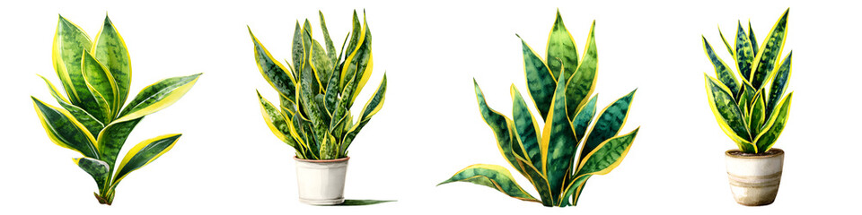 Assortment of indoor potted plants with lush green foliage