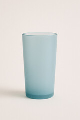 Milky Blue Tumbler Minimal Modern Glassware for Refreshing Drinks