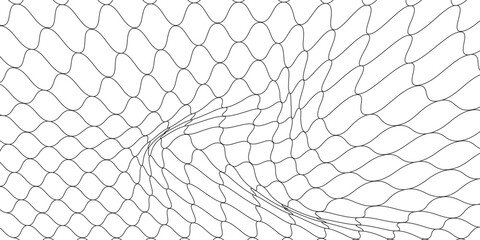 Curved net pattern. Seamless design for sportswear or equipment like soccer goals, volleyball nets, basketball hoops, hockey nets, and athletic gear. eps 10