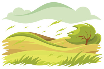 Obraz premium Windy grassland