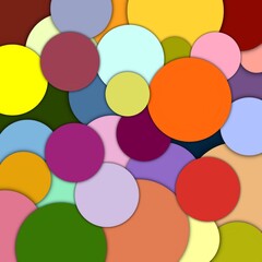 Colorful gradient circle background