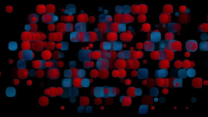 Red and blue geometric elements abstract tech background
