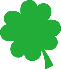 네잎 클로버 잎 벡터