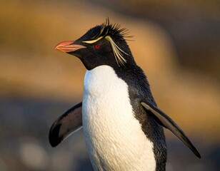 Naklejka premium rockhopper penguin