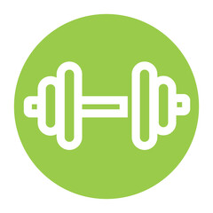 Fitness dumbbell outline icon style