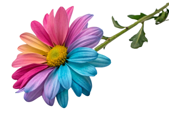 Vibrant Rainbow Chrysanthemum Flower A Colorful Floral Delight