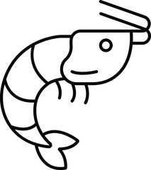 Black line food icon design