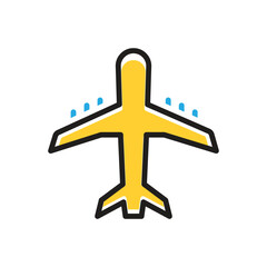 Obraz premium Multi color icon for airline