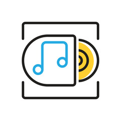 Multi color icon for album