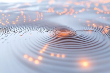 Obraz premium A 3D circuit icon featuring simple wires and clean design.