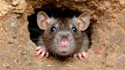 Close up of a rat in home insulation highlights the need for effective pest control and prevention
