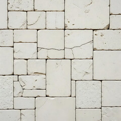 Fototapeta premium Abstract White 3D Rendered Square Tiles with Depth of Field and Modern Geometric Pattern