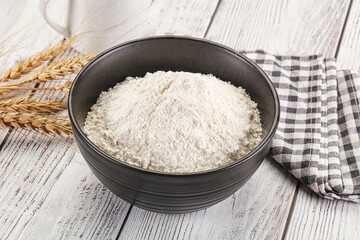 Wheat flour heap for bake